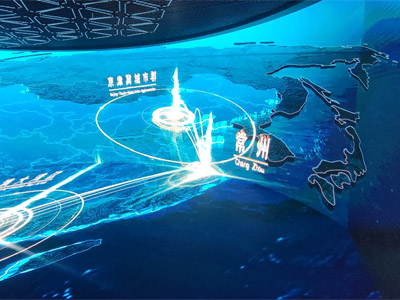 展廳交互式三維電子沙盤的三個組成部分