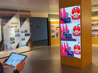 展廳音視頻燈光集中控制方法