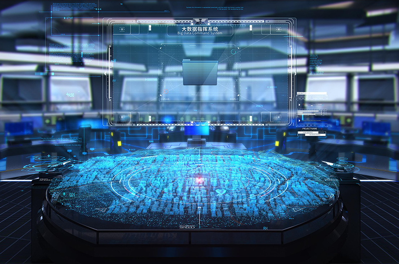 展廳三維投影沙盤