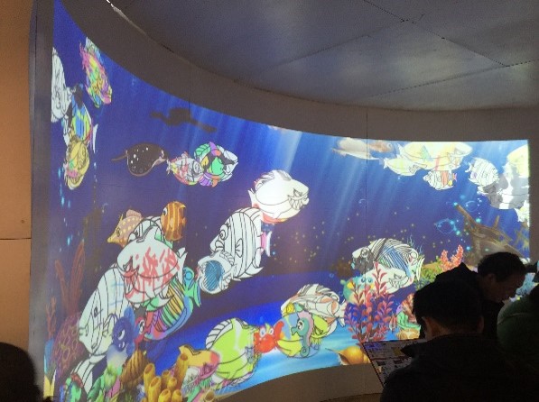 互動(dòng)涂鴉投影游戲