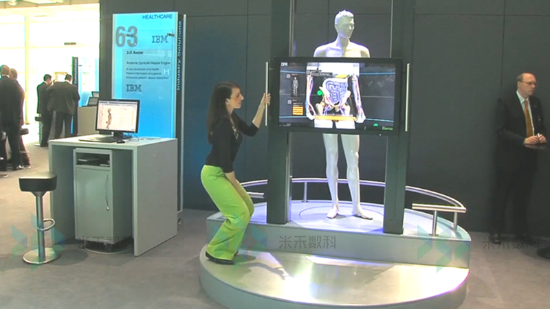 骨骼教育透明滑軌屏