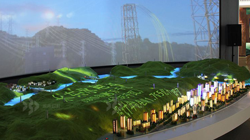 多媒體軌道交通沙盤展示