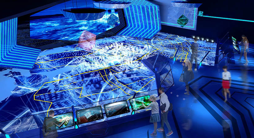 多媒體展館展廳電子互動沙盤