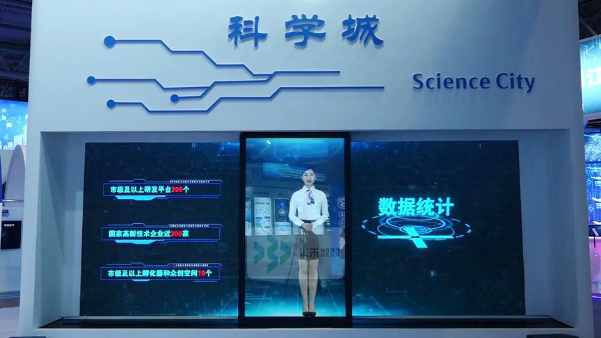 虛擬講解滑軌屏創(chuàng)意展示