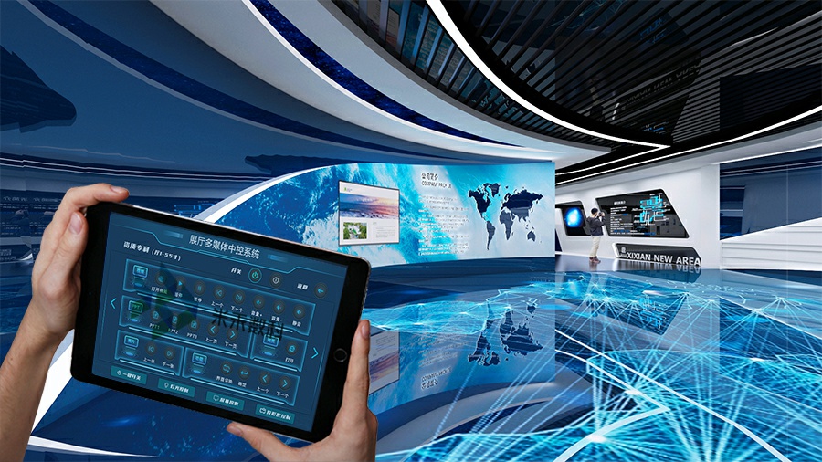 多媒體中控系統(tǒng)控制展廳顯示屏操作